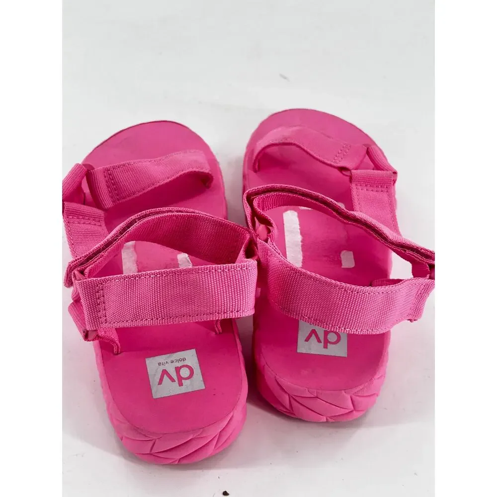 DV by Dolce Vita Girls Zaidey Sandal 4 Pink Platform Buckle Kids